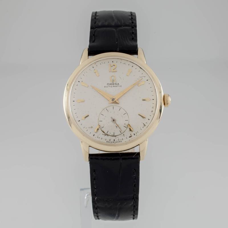 Omega Ω 14 K Gelb Gold Automatik Herrenuhr Calibre 342 W/Lederband von CCJStore