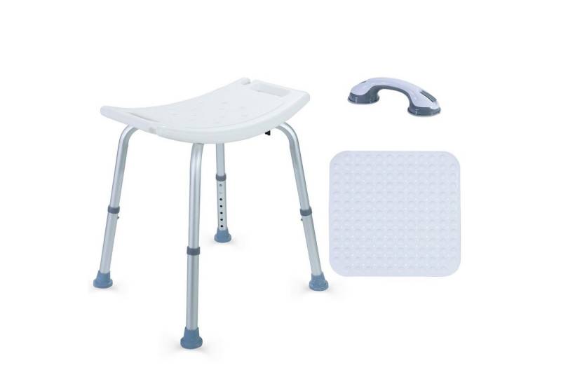 CCLIFE Duschhocker Duschhocker für Senioren mit Rutschfeste Matte Höhenverstellbar CCLIFE Duschhocker Duschhocker für Senioren mit Rutschfeste Matte Höhenverstellbar von CCLIFE