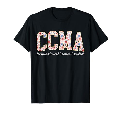 Zertifizierte klinische medizinische Assistentin von Floral, CCMA, Damen T-Shirt Zertifizierte klinische medizinische Assistentin von Floral, CCMA, Damen T-Shirt von CCMA Certified Clinical Medical Assistant Floral