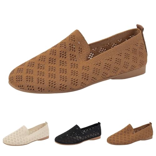 2025 Damen Ballerinas Bequem Slip On Ballerina Schuhe rutschfest Flache Stricken Sommerschuhe Trachtenschuhe Sommer Elegant Dirndl Weiche Sportlich Flat Tanzschuhe 2025 Damen Ballerinas Bequem Slip On Ballerina Schuhe rutschfest Flache Stricken Sommerschuhe Trachtenschuhe Sommer Elegant Dirndl Weiche Sportlich Flat Tanzschuhe von CCOOfhhc