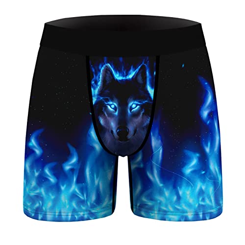 CCOOfhhc Bedruckte Atmungsaktive Sport-Boxershorts für Herren mit Eng Anliegender Unterhose Niedrige Taille Bequeme Weiche Boxershorts Sport Boxer Shorts Retroshort Briefs Microfaser Unterhosen Slip von CCOOfhhc