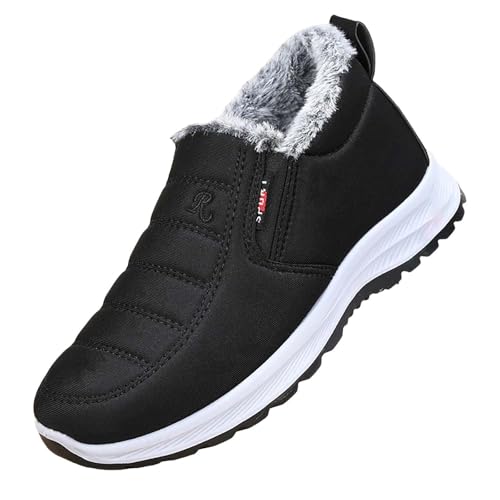 CCOOfhhc Damen Winterstiefel Warm Fellgefütterte Winterschuhe Wasserdicht Boots Flach Barfußschuhe Damen rutschfeste Schneestiefe Outdoor Traillaufschuhe Kurzschaft Stiefel von CCOOfhhc