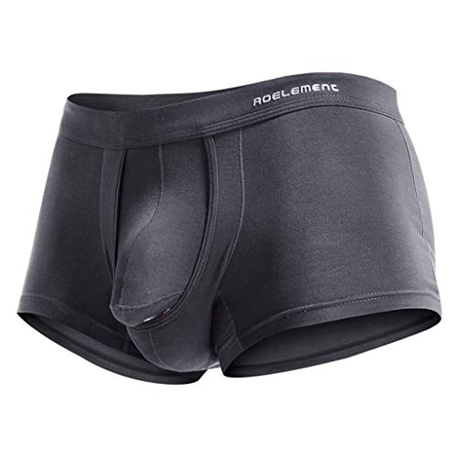 CCOOfhhc Einfarbig Bequeme Weiche Boxershorts Briefs Boxershorts Microfaser Atmungsaktive Sport Boxer Shorts Retroshort Herren Unterhosen Slip von CCOOfhhc