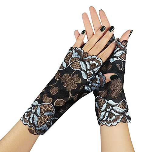 CCOOfhhc Fingerlose Strickhandschuhe Damen Handgelenk Thermal Halbfingerhandschuhe Daumenloch Stretch Winterhandschuhe Klassische Armstulpen Stulpen Handstulpen Fäustlinge Fingerlose Handschuhe von CCOOfhhc