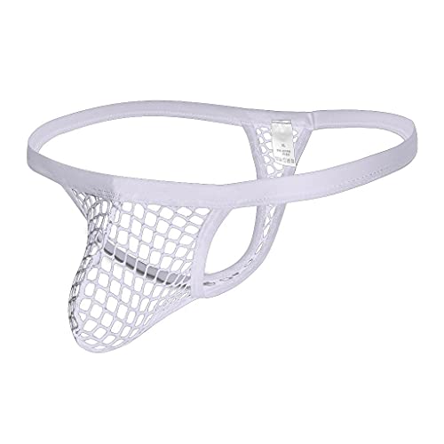 CCOOfhhc G-String Herren String Tanga Sexy Netz Unterwäsche Gittergewebe Männer Thong Sport G-String Reizvolle Durchsichtige Unterhosen Sportunterwäsche Atmungsaktiv Unterhose Slip von CCOOfhhc