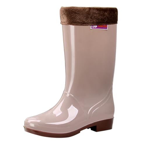 CCOOfhhc Gummistiefel Damen Gartenarbeit Mode Rutschfest Boots Outdoor Hohe Gummistiefel Glitzer Wasserfeste Stiefel Wasserdicht Regenstiefel Leicht Rain Boots Herren Arbeitsschuhe von CCOOfhhc