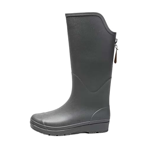CCOOfhhc Gummistiefel Damen Gartenarbeit Mode Wasserdicht Boots Outdoor Hohe Regenschuhe Rutschfest Gummistiefel Leicht Wasserfeste Stiefel Glitzer Angelstiefel Frauen Rain Boots von CCOOfhhc
