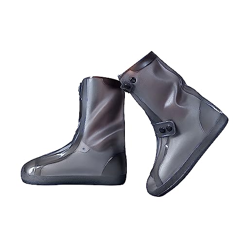 CCOOfhhc Gummistiefel Damen Hohe Schwarz Rutschfest Boots Leicht Hohe Gummistiefel Wasserdicht Regenstiefel Glitzer Regenschuhe Outdoor Gartenschuhe Frauen Rain Boots von CCOOfhhc