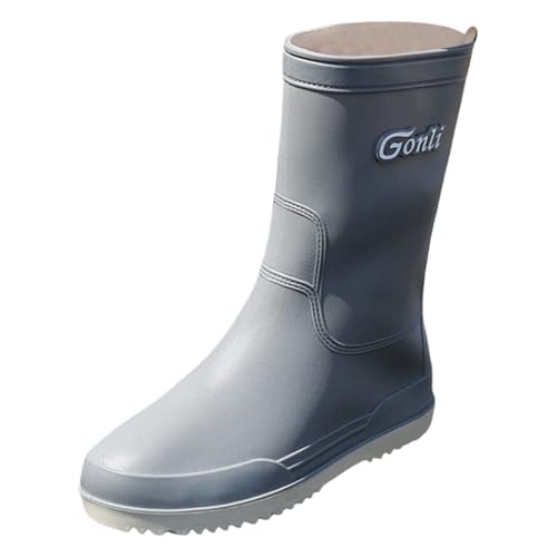 CCOOfhhc Gummistiefel Damen Hohe Schwarz Rutschfest Boots Wasserdicht Hohe Gummistiefel Glitzer Regenstiefel Leicht Wasserfeste Stiefel Outdoor Arbeitsschuhe Frauen Gartenschuhe von CCOOfhhc
