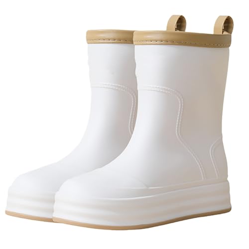CCOOfhhc Gummistiefel Damen Wasserdicht Rutschfest Boots Glitzer Hohe Regenschuhe Wasserdicht Regenstiefel Leicht Gummistiefel Outdoor Gartenschuhe Herren Rain Boots von CCOOfhhc