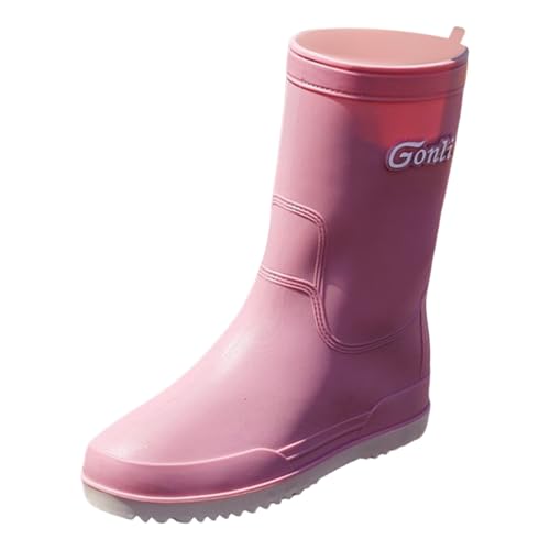 CCOOfhhc Gummistiefel Damen Wasserdicht Wasserdicht Wasserfeste Stiefel Glitzer Hohe Boots Outdoor Regenschuhe Rutschfest Regenstiefel Leicht Rain Boots Frauen Arbeitsschuhe von CCOOfhhc