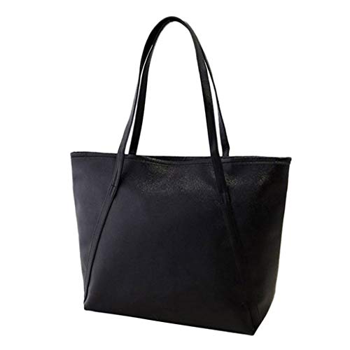CCOOfhhc Handtaschen-Schulterkapazität Frauen Satchel High stabile Taschen Taschen Damen Nylon Groß (Black, One Size) von CCOOfhhc