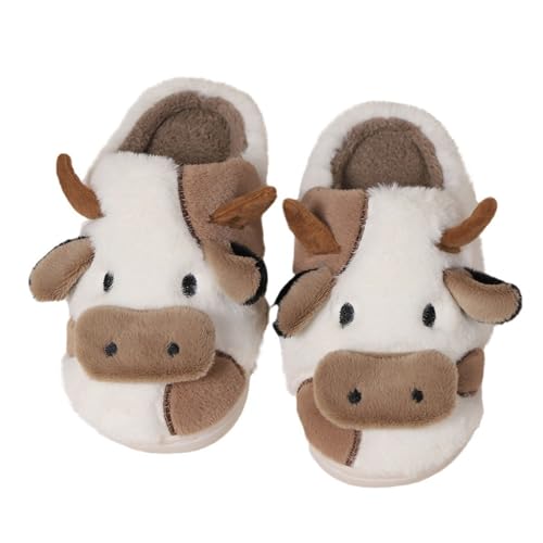 CCOOfhhc Hausschuhe Damen Herren Winter Plüsch Hausschlappen Bequeme Frauen Rutschfeste Slippers Filzpantoffeln Unisex Warm Pantoffeln von CCOOfhhc