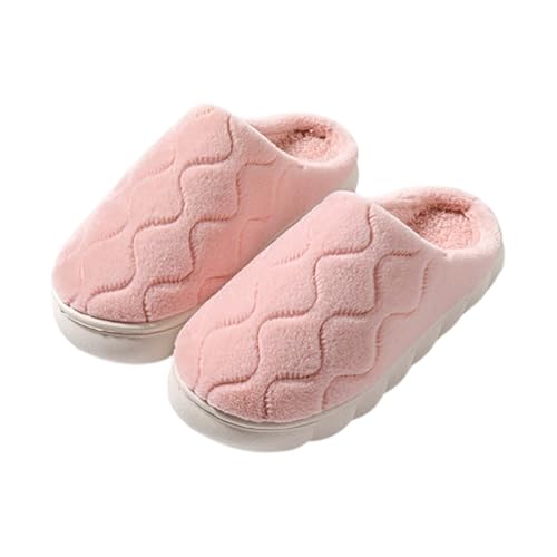 CCOOfhhc Hausschuhe Damen Herren Winter Plüsch Hausschlappen Rutschfeste Frauen Warm Slippers Filzpantoffeln Unisex Bequeme Pantoffeln von CCOOfhhc
