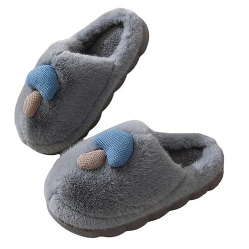 CCOOfhhc Hausschuhe Damen Herren Winter Plüsch Slippers Rutschfeste Unisex Bequeme Filzpantoffeln Pantoffeln Frauen Warm Hausschlappen von CCOOfhhc