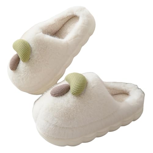 CCOOfhhc Hausschuhe Damen Herren Winter Plüsch Slippers Rutschfeste Unisex Bequeme Filzpantoffeln Pantoffeln Frauen Warm Hausschlappen von CCOOfhhc