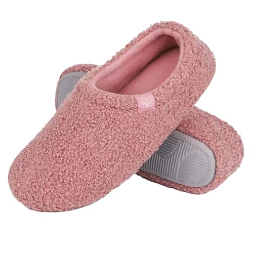 CCOOfhhc Hausschuhe Damen Herren Winter Warme Plüsch Filzpantoffeln Bequeme Frauen Rutschfeste Hausschlappen Slippers Unisex Warm Pantoffeln von CCOOfhhc