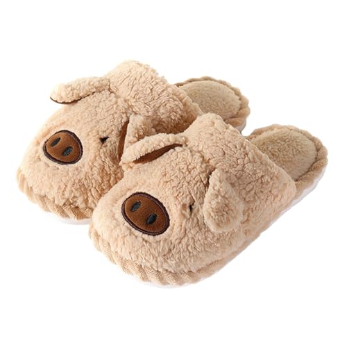 CCOOfhhc Hausschuhe Damen Herren Winter Warme Plüsch Filzpantoffeln Bequeme Frauen Rutschfeste Slippers Hausschlappen Unisex Warm Pantoffeln von CCOOfhhc