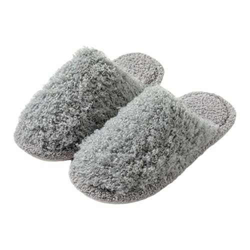 CCOOfhhc Hausschuhe Damen Herren Winter Warme Plüsch Filzpantoffeln Bequeme Unisex Rutschfeste Hausschlappen Slippers Frauen Warm Pantoffeln von CCOOfhhc