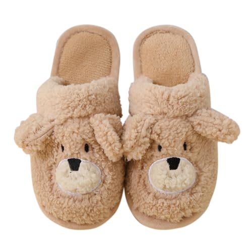 CCOOfhhc Hausschuhe Damen Herren Winter Warme Plüsch Filzpantoffeln Rutschfeste Frauen Warm Pantoffeln Hausschlappen Unisex Bequeme Slippers von CCOOfhhc