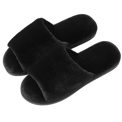 CCOOfhhc Hausschuhe Damen Herren Winter Warme Plüsch Hausschlappen Bequeme Unisex Warm Pantoffeln Filzpantoffeln Frauen Rutschfeste Slippers von CCOOfhhc