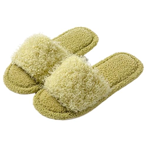 CCOOfhhc Hausschuhe Damen Herren Winter Warme Plüsch Slippers Bequeme Unisex Warm Pantoffeln Filzpantoffeln Frauen Rutschfeste Hausschlappen von CCOOfhhc