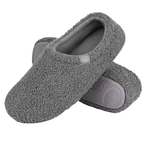 CCOOfhhc Hausschuhe Damen Herren Winter Warme Plüsch Slippers Rutschfeste Unisex Bequeme Filzpantoffeln Pantoffeln Frauen Warm Hausschlappen von CCOOfhhc