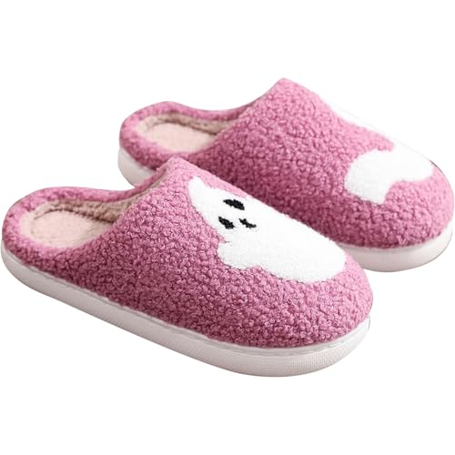 CCOOfhhc Hausschuhe Damen Herren Winter Warme Plüsch Slippers Warm Frauen Bequeme Pantoffeln Hausschlappen Unisex Rutschfeste Filzpantoffeln von CCOOfhhc
