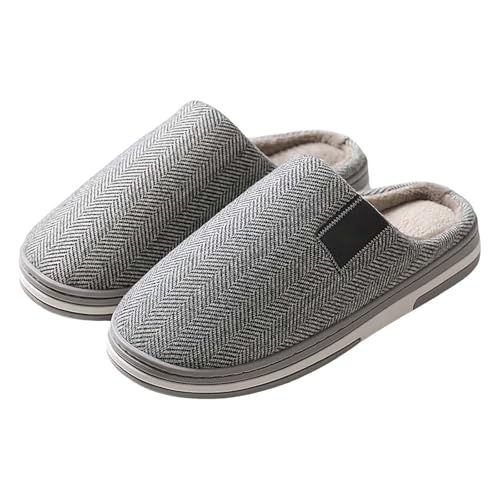 CCOOfhhc Hausschuhe Damen Pantoletten Pantoffeln Pluesch Hausschuh Weicher Puschen Schlappen Bequem Pantoletten Slipper Elegant Winter Warme Schlafzimmer Schuhe Retro Filzhausschuhe von CCOOfhhc
