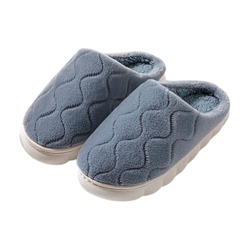 CCOOfhhc Hausschuhe Damen Winter Plüsch Filzpantoffeln Bequeme Unisex Warm Hausschlappen Slippers Frauen Rutschfeste Pantoffeln von CCOOfhhc