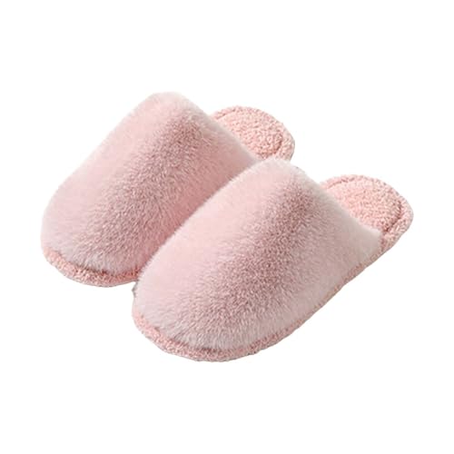 CCOOfhhc Hausschuhe Damen-Winter Plüsch Filzpantoffeln Rutschfeste Frauen Bequeme Pantoffeln Slippers Unisex Warm Hausschlappen von CCOOfhhc