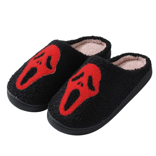 CCOOfhhc Hausschuhe Damen Winter Plüsch Filzpantoffeln Rutschfeste Frauen Warm Pantoffeln Slippers Unisex Bequeme Hausschlappen von CCOOfhhc