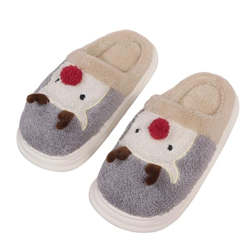 CCOOfhhc Hausschuhe Damen Winter Plüsch Hausschlappen Bequeme Frauen Rutschfeste Filzpantoffeln Slippers Unisex Warm Pantoffeln von CCOOfhhc
