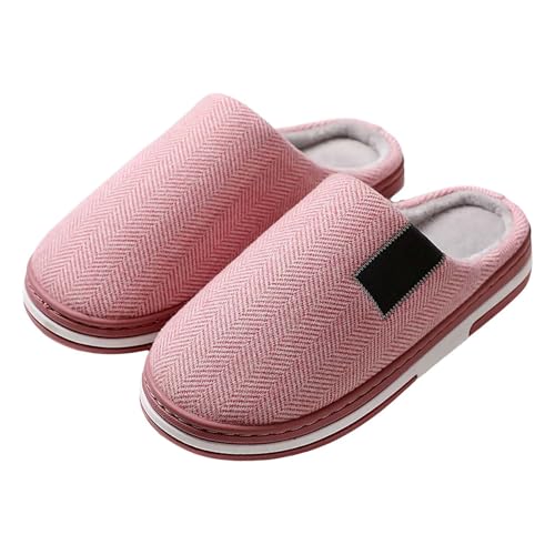 CCOOfhhc Hausschuhe Damen Winter Plüsch Hausschlappen Bequeme Frauen Rutschfeste Pantoffeln Filzpantoffeln Unisex Warm Slippers von CCOOfhhc