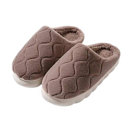 CCOOfhhc Hausschuhe Damen-Winter Plüsch Hausschlappen Rutschfeste Frauen Warm Filzpantoffeln Slippers Unisex Bequeme Pantoffeln von CCOOfhhc