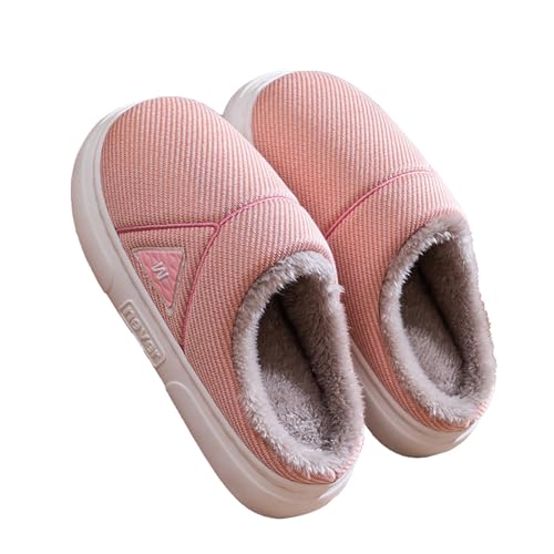CCOOfhhc Hausschuhe Damen Winter Plüsch Pantoffeln Rutschfeste Unisex Bequeme Slippers Filzpantoffeln Frauen Warm Hausschlappen von CCOOfhhc