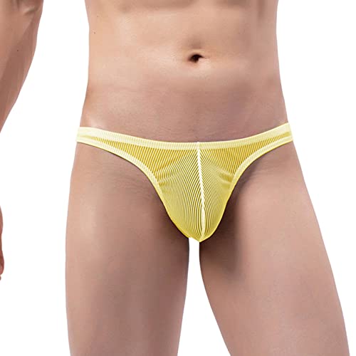 CCOOfhhc Herren Brief Unterwäsche Jockstrap Niedriger Taille String Unterhose Weiche Nähte Laufhosen Durchsichtig für Männer Brief Sheer mit O-Ring Tanga Baumwolle Sexy Funktionsunterhose Bikinislips von CCOOfhhc