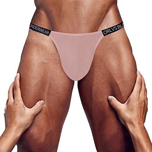 CCOOfhhc Herren Thong Unterwäsche Jockstrap Low-Rise Slips Nachtwäsche Höschen Nahtlos Boxershorts Durchsichtig für Männer Brief Sheer mit O-Ring Tanga Stretch Erotisch Dessous Trunks von CCOOfhhc