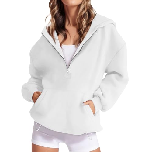 CCOOfhhc Hoodie Damen Sweatjacke 2024 Kapuzenjacke Herbst Winter Lang Sweatshirt Kapuzenpullover Mit Kapuze Reißverschluss Mantel Oversize Pullover Sweatjacke Damen Mit Kapuze von CCOOfhhc