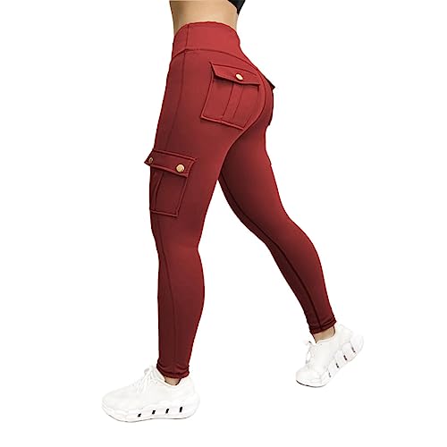 CCOOfhhc Leggings Mit Taschen Damen Bunt Push Up Leggings Sportleggins Bauchweg Weiche Yogahose Fitness Hosen Seamless Große Größen Sport Leggins Blickdicht Luftige Yoga Hose Laufhose von CCOOfhhc