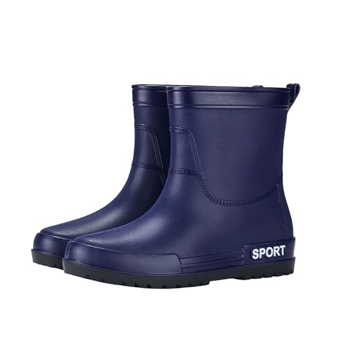 CCOOfhhc Regenschuhe Damen Wasserdicht Bequem Gummistiefel Flach Rutschfest Regenstiefel Gartenschuhe Bequem Stiefeletten Regenschuhe Angelstiefel Unisex Arbeitsschuhe Kurz Damenschuhe von CCOOfhhc