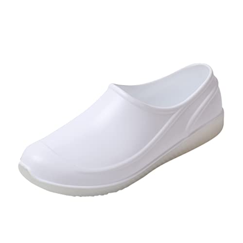 CCOOfhhc Regenschuhe Damen Wasserdicht Bequem Regenschuhe Flach Rutschfest Stiefeletten Arbeitsschuhe Bequem Gummistiefel Regenstiefel Damenschuhe Unisex Angelstiefel Kurz Gartenschuhe von CCOOfhhc