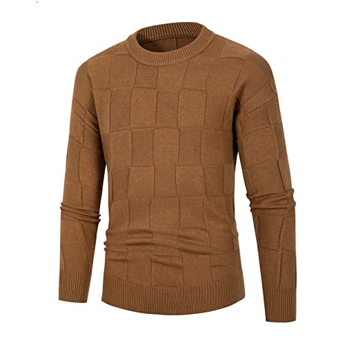 CCOOfhhc Rollkragenpullover Herren Baumwolle Eng Feinstrick Modern Lange Pulli Oberteile Große Größen Warme üBergang Sweatshirt Langarmshirt Grobstrick Vintage Slim Fit Wollpullover Rollkragenshirt von CCOOfhhc