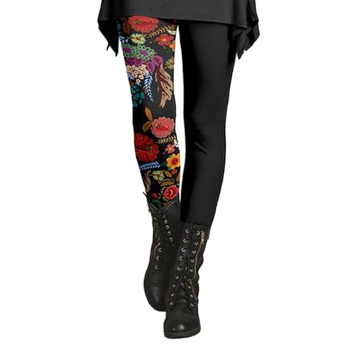CCOOfhhc Thermo Leggings Damen Winter Dicke Fleece Thermo Sport Sporthose Legging Hohe Taille Bunt Lang Thermohose Thermounterwäsche Einfarbig Gefüttert Laufen Winter-Thermohose Freizeithose von CCOOfhhc