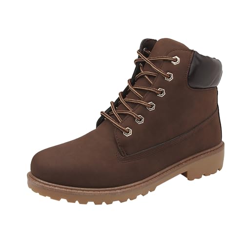 CCOOfhhc Warm Gefüttert Winterschuhe Damen Gefüttert Schneestiefel rutschfeste Wärme Worker Boots Wasserdicht Damenstiefel Damen Winterboots Winter Plüsch Wanderschuhe Trekking von CCOOfhhc