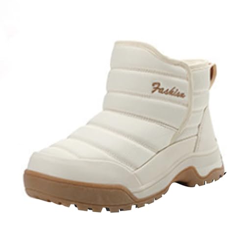 CCOOfhhc Warm Gefüttert Winterschuhe Damen Gefüttertes Wärme Schneestiefel rutschfeste Boots Wasserdicht Winterstiefel Damen Knöchelhohe Winter Plüsch Schuhe Für Den Außenbereich von CCOOfhhc