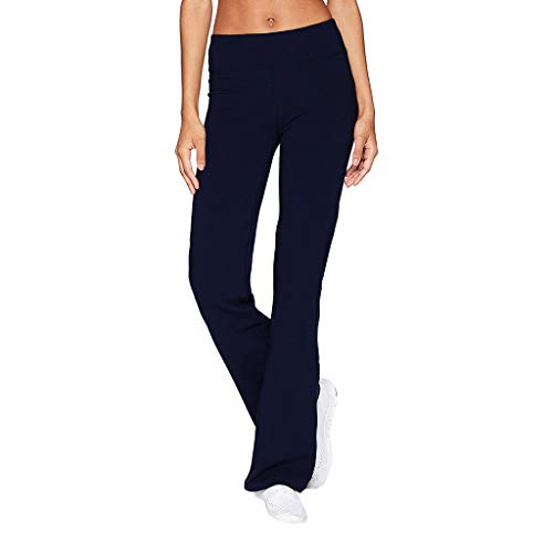 CCOOfhhc Yogahose Damen Lang Jazzpants Schlaghose Bootcut Jogginghose Freizeithose Straight Bein Modal Sporthose Einfarbig Damenmode Culotte Lounge Hose mit Taschen für Yoga, Pilates, Fitness von CCOOfhhc