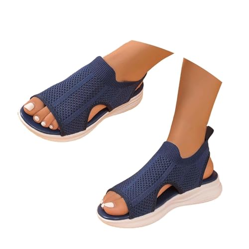 CCOOfhhc damenschuhe weite h,Sandalen Damen Sommer Outdoor Orthopädische Turnschuhe Weiche Leichte Sandaletten Open Toe Wedges Strand Im Freien Dicke Boden Schuhe von CCOOfhhc