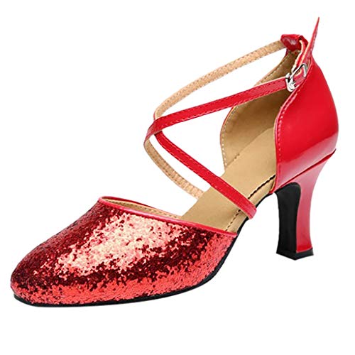 Damen Hoher Absatz Tanzschuhe Moderne Soziale Party Latein Glitzer Tanzschuhe Hochzeit Tanzen Geschlossener Salsa Standard Sandale Riemchenpumps Tango Party Ballsaal Absatz Pumps Damen Hoher Absatz Tanzschuhe Moderne Soziale Party Latein Glitzer Tanzschuhe Hochzeit Tanzen Geschlossener Salsa Standard Sandale Riemchenpumps Tango Party Ballsaal Absatz Pumps von CCOOfhhc