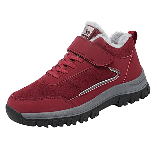 Herren Schneestiefel Warm Gefütterte Winterstiefel wasserdichte Boots Winterschuhe Für Frauen rutschfeste Schneestiefe Wandern Freizeitschuhe Trekkingschuhe von CCOOfhhc